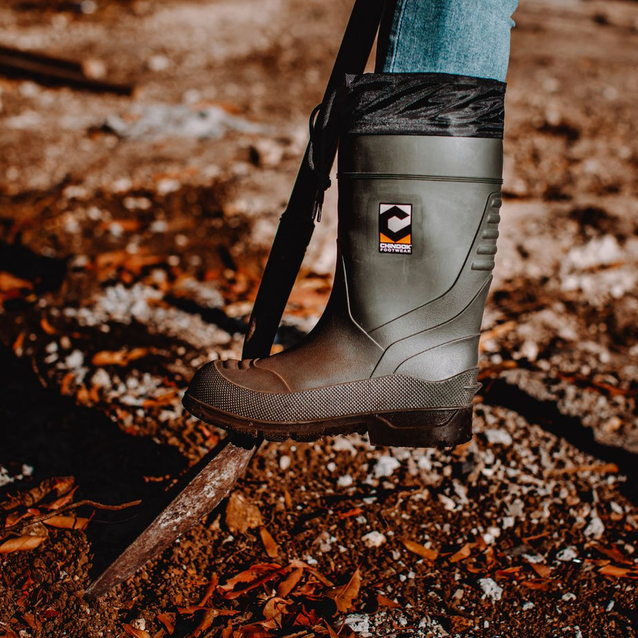 Badaxe Waterproof Rubber Boot – Green