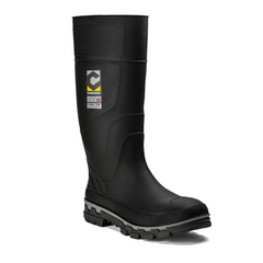 Kickaxe 15" Steel Toe Waterproof Rubber Boot – Black/Grey