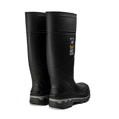 Kickaxe 15" Steel Toe Waterproof Rubber Boot – Black/Grey