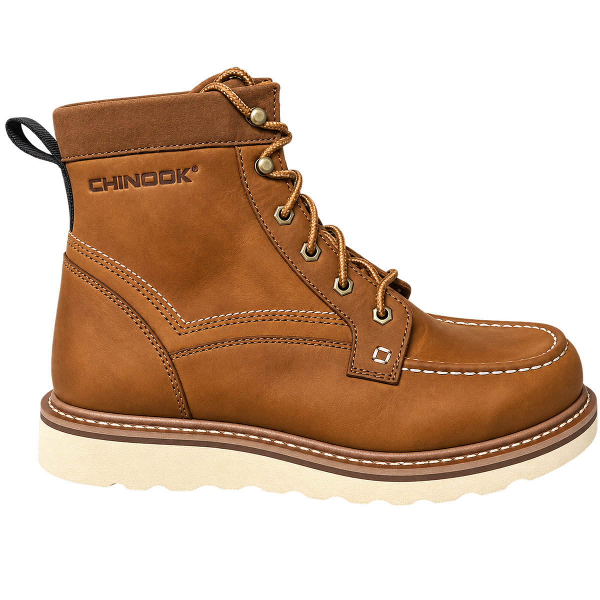 Bota de trabajo impermeable Logger de 6" para hombre - Marrón