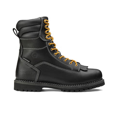 Logger 8” Men’s Waterproof Work Boot for Men - Black
