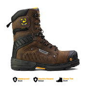 Scorpion 9” Composite Toe Men's Waterproof Work Boot – Brown