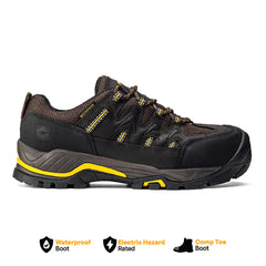 Sierra Low Composite Toe Waterproof Hiker Boot – Brown