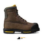 Tarantula 8" Steel Toe Men's Work Boot - Brown