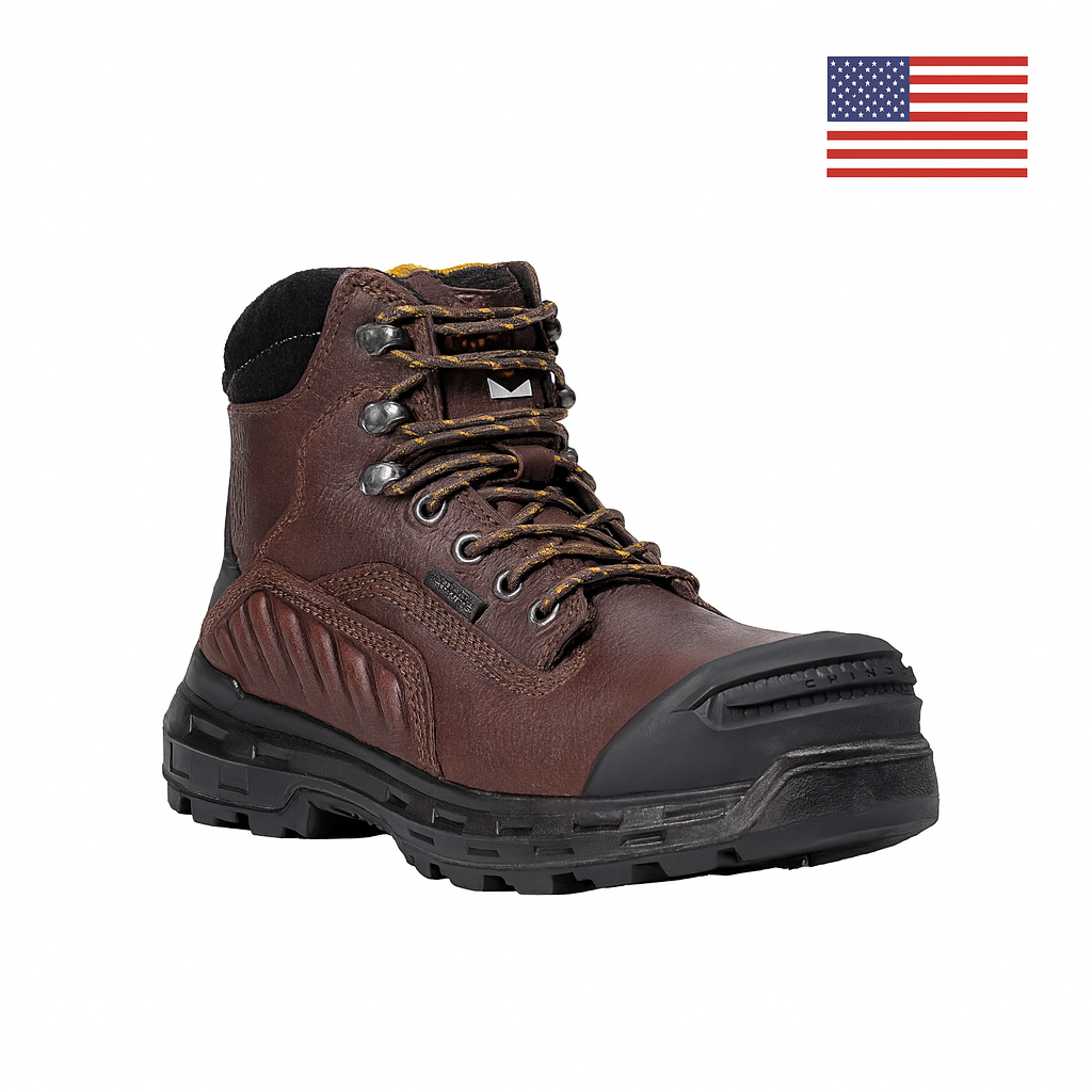 Wildwood Waterproof Composite Toe Red Brown Boot - Made in USA
